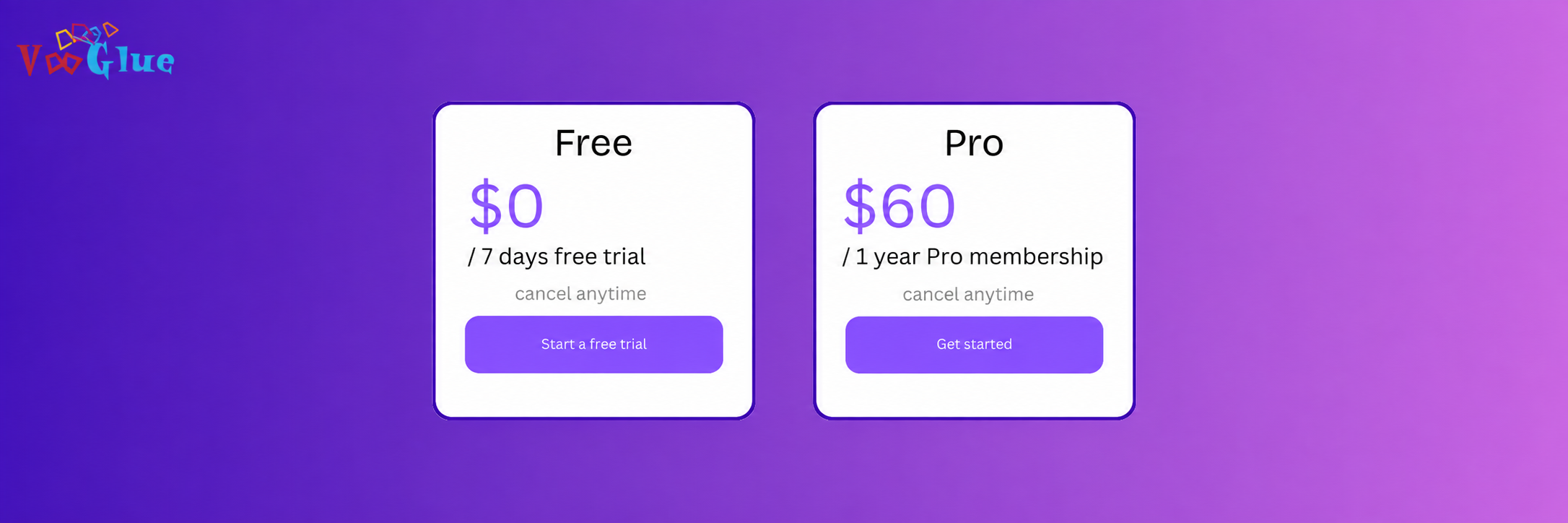 VooGlue Pricing